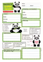 Vorschau - Arbeitsblätter - Großer Panda - Materialpaket / Sparpaket - 18 Wissenskarten und 5 Arbeitsblätter - Seite 2