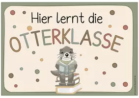 Vorschau - Poster - Otterklasse- Türschild/ Klassenschild - Seite 1