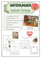 Vorschau - Unterrichtsreihen - Das Vaterunser - Lapbook (mit Bewertungsbogen) - Deckblatt