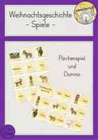 Vorschau - Spiele - Weihnachtsgeschichte Spiele Domino - Deckblatt