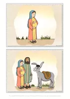 Vorschau - Stundenentwürfe - Weihnachtsgeschichte Weihnachten Geburt Jesus Erzählkarten Arbeitsheft - Seite 3