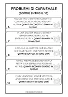 anteprima - Esercizi - PROBLEMI DI CARNEVALE MATEMATICA CLASSE PRIMA - Pagina 2