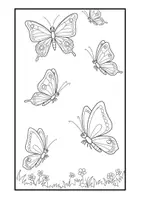 Vorschau - Mal- und Bastelvorlagen - Ausmalbilder "Frühling" im modernen Cartoon-Stil - Seite 3