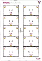 Vorschau - Arbeitsblätter - Axolotl Übungskarten 1 x 1 kleines Einmaleins - Seite 3
