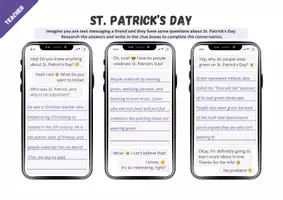Vorschau - Arbeitsblätter - St. Patrick’s Day: Text Message Challenge (creative task) - Seite 3
