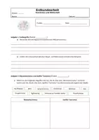 Vorschau - Arbeitsblätter - Klassenarbeit zum Thema Tourismus und Wirtschaft in Jg. 5/6 - Deckblatt