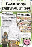 Vorschau - Arbeitsblätter - Escape Room: Karneval im Zoo (Fasching / Klasse 1) - Deckblatt