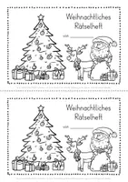 Vorschau - Arbeitsblätter - Vorschule Weihnachten Winter Rätsel Heft 1. Klasse - Seite 2