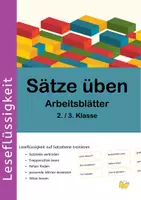 Vorschau - Arbeitsblätter - Leseflüssigkeit – Sätze üben 2. und 3. Klasse - Deckblatt