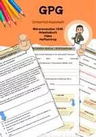 Vorschau - Stundenentwürfe - Märzrevolution 1848 - Arbeitsblatt, Video und Hefteintrag - Deckblatt