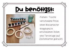 Vorschau - Mal- und Bastelvorlagen - Klebeband Tiere: Warme und kalte Farben - Seite 2