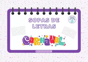 Vista previa - Hojas de trabajo - Sopa de letras - Carnaval - Portada
