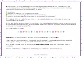 Vista previa - Hojas de trabajo - Sopa de letras - Carnaval - página 1