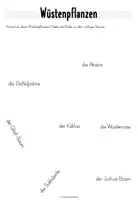 Vorschau - Arbeitsblätter - Wüstenpflanzen - Zuordnungsaufgabe - Seite 2