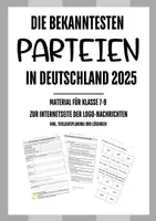 Vorschau - Arbeitsblätter - Parteien in Deutschland 2025 - ( Jg. 7-9, differenziert) - Deckblatt