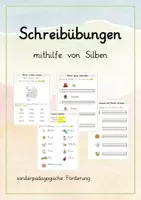 Vorschau - Arbeitsblätter - sonderpädagogische Förderung Schreibübungen - Deckblatt