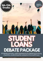 Vorschau - Anderer Materialtyp - Student Loans- Middle/High School Debates - Deckblatt