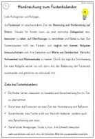 Vorschau - Arbeitsblätter - Fastenkalender für Kinder / Fastenzeit Ideen für jeden Tag - Seite 1