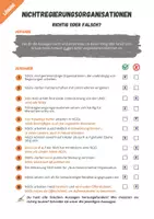 Vorschau - Arbeitsblätter - NGO (Nichtregierungsorganisation): Quiz - Richtig oder falsch? - Seite 2