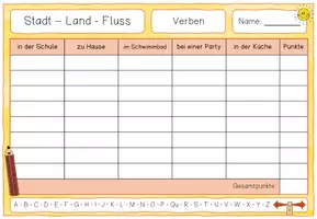 Vorschau - Spiele - FREEBIE Stadt-Land-Fluss Verben - Seite 2