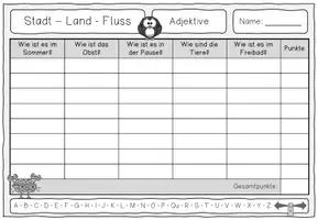 Vorschau - Spiele - FREEBIE Stadt-Land-Fluss Adjektive - Seite 3