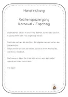 Vorschau - Arbeitsblätter - Rechenspaziergang ZR20 Karneval Fasching - Seite 1