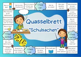 Vorschau - Spiele - DAZ Brettspiel: Quasselbrett Wortschatz "Schulsachen" | Brettspiel deutsch | Plauderbrettspiel | Plauderbrett | Plauderspiel | Lass uns reden - Seite 3