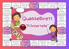 Vorschau - Spiele - DAZ Brettspiel: Quasselbrett Wortschatz "Körperteile" | Brettspiel deutsch | Plauderbrettspiel | Plauderbrett | Plauderspiel | Lass uns reden - Seite 3