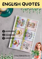 Vorschau - Mal- und Bastelvorlagen - Englische Kärtchen mit Sprüchen | Funny Easter Quotes | Frohe Ostern - Seite 1