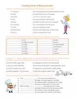 Vorschau - Arbeitsblätter - Cooking Verbs & Measurements (Intermediate Vocabulary Worksheet) - Seite 1