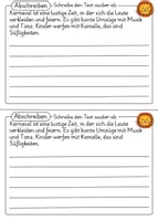 Vorschau - Arbeitsblätter - Miniheft Deutsch Karneval Klasse 2 - Seite 3