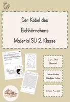 Vorschau - Arbeitsblätter - Der Kobel des Eichhörnchens - Material für Sachunterricht 2. Klasse - Deckblatt