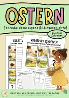 Vorschau - Arbeitsblätter - Ostern: Kreatives Schreiben + Lernwortschatz - Seite 1