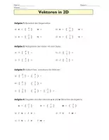 Vorschau - Arbeitsblätter - Analytische Geometrie - Vektoren in 2D Teil 1 (mit Zufallsaufgaben-Generator) - Seite 3