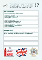 Vorschau - Arbeitsblätter - Simple Present - positive & negative statements, questions + short answers - Seite 1