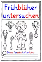 Vorschau - Arbeitsblätter - Frühblüher untersuchen Klasse 1-2 FORSCHERHEFT - Seite 1