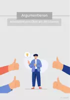 Vorschau - Arbeitsblätter - Argumentieren üben: 3B - Regel Arbeitsblatt - Deckblatt