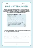 Vorschau - Arbeitsblätter - VaterUnser - Deckblatt