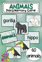 anteprima - Giochi - Trova la coppia di animali - Animals Find the Pair - Pagina di copertina