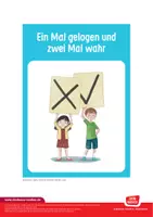 Vorschau - Spiele - Erzählspiel für den Morgenkreis "Ein Mal gelogen und zwei Mal wahr" – Ein qualitätsgeprüftes Angebot von Don Bosco Medien. - Seite 1