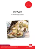 Vorschau - Arbeitsblätter - 3 ausgewählte Arbeitsblätter zum Thema "Wolf" – Ein qualitätsgeprüftes Angebot von Don Bosco Medien. - Deckblatt