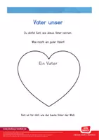 Vorschau - Arbeitsblätter - 3 ausgewählte Arbeitsblätter zum "Vaterunser" – Ein qualitätsgeprüftes Angebot von Don Bosco Medien. - Seite 1