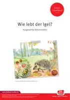 Vorschau - Arbeitsblätter - 3 ausgewählte Arbeitsblätter zu "Wie lebt der Igel?" – Ein qualitätsgeprüftes Angebot von Don Bosco Medien. - Deckblatt