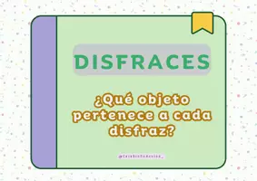 Vista previa - Tarjetas / Manipulativos - Actividad de Carnaval - ¿Qué objeto pertenece a cada disfraz? - Portada