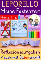 Vorschau - Arbeitsblätter - Meine Fastenzeit Klasse 1-2 Leporello Reflexionsaufgaben - Deckblatt