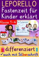 Vorschau - Mal- und Bastelvorlagen - Fastenzeit Religion Klasse 1-4 differenziertes Leporello - Deckblatt