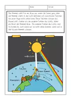 Vorschau - Arbeitsblätter - Die Farben des Himmels, Warum ist der Himmel blau und färbt sich bei Sonnenaufgang und Sonnenuntergang rot? - Seite 2