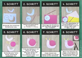 Vorschau - Mal- und Bastelvorlagen - Kunst - Fensterdeko / Fensterbilder ~ Schnecke (Frühling) - Seite 2