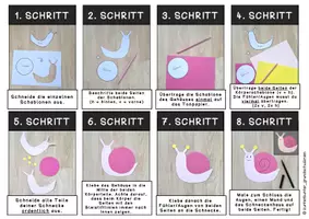 Vorschau - Mal- und Bastelvorlagen - Kunst - Fensterdeko / Fensterbilder ~ Schnecke (Frühling) - Seite 3