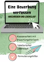 Vorschau - Arbeitsblätter - Eine Bewerbung verfassen: Anschreiben & Lebenslauf (Klassenarbeit) - Deckblatt